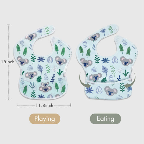 1Pcs Baby Bibs Waterproof Feeding Bibs Unisex Washable Fashion-TB00469-Veeddydropshipping