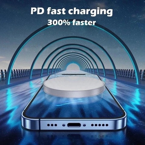 Original Magnetic Wireless Charger For iPhone 14 13 12 11 Pro Max Mini XS Max USB-PA01055-Veeddydropshipping