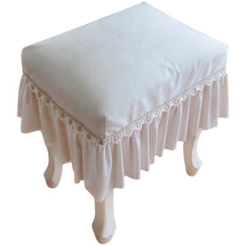 simple solid color rectangle makeup stool cover-HA01850-Veeddydropshipping