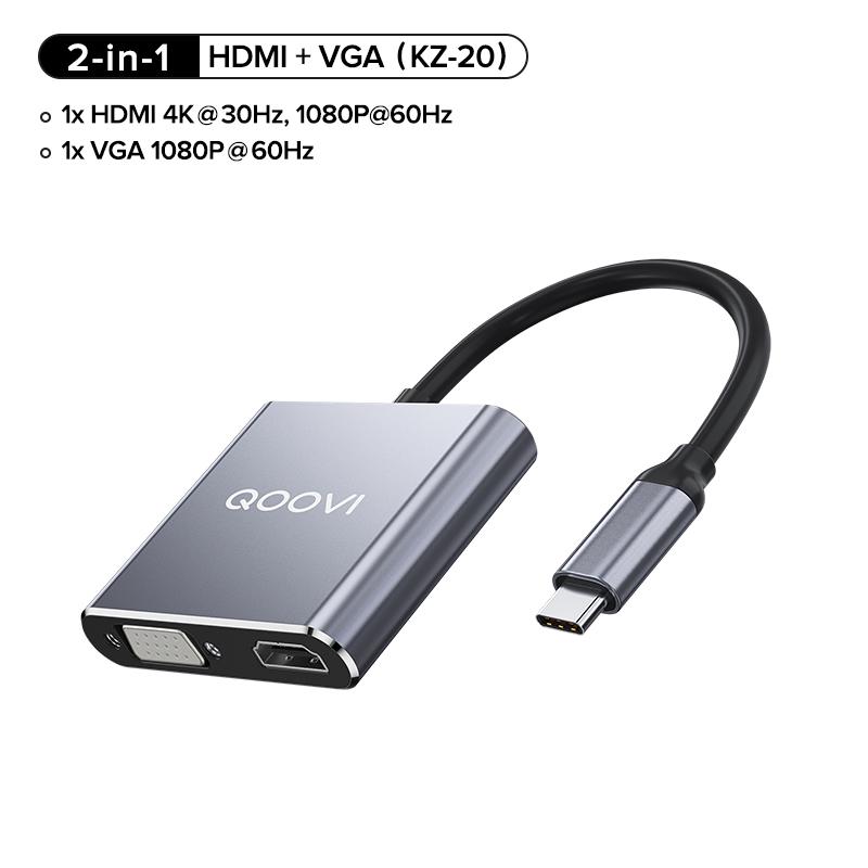 Hub  HDMI-Compatible  Card Adapter Station Splitter-CO00243-Veeddydropshipping