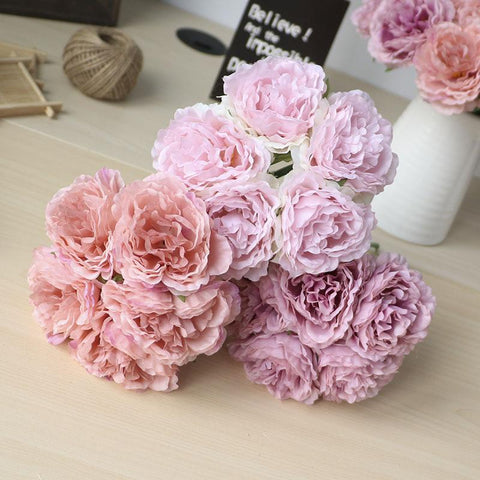 Peony Artificial flowers Home Decor-HA00718-Veeddydropshipping
