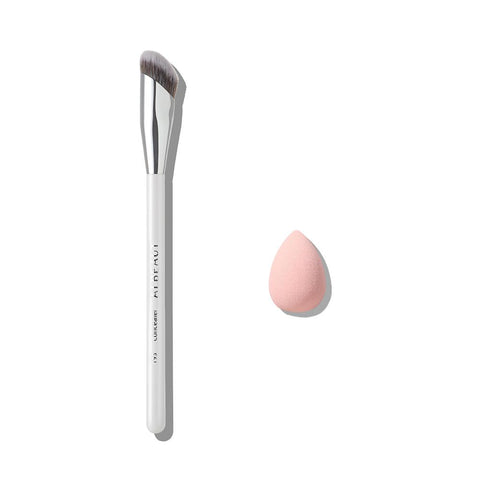 Angled Concealer Brush Under Eye Makeup-BH00753-Veeddydropshipping