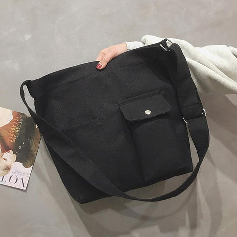 Handbags Student Canvas Casual Simple Messenger Crossbody Shoulder-BS00111-Veeddydropshipping