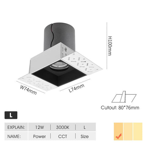 LED Recessed Down light-TI00363-Veeddydropshipping