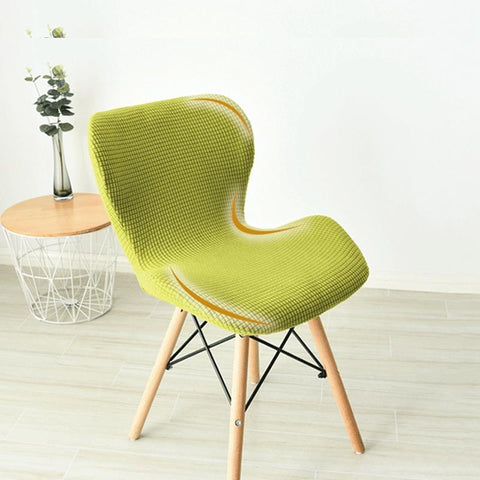 Curved Chair Cover Spandex Accent Chair Slipcover-HA00428-Veeddydropshipping
