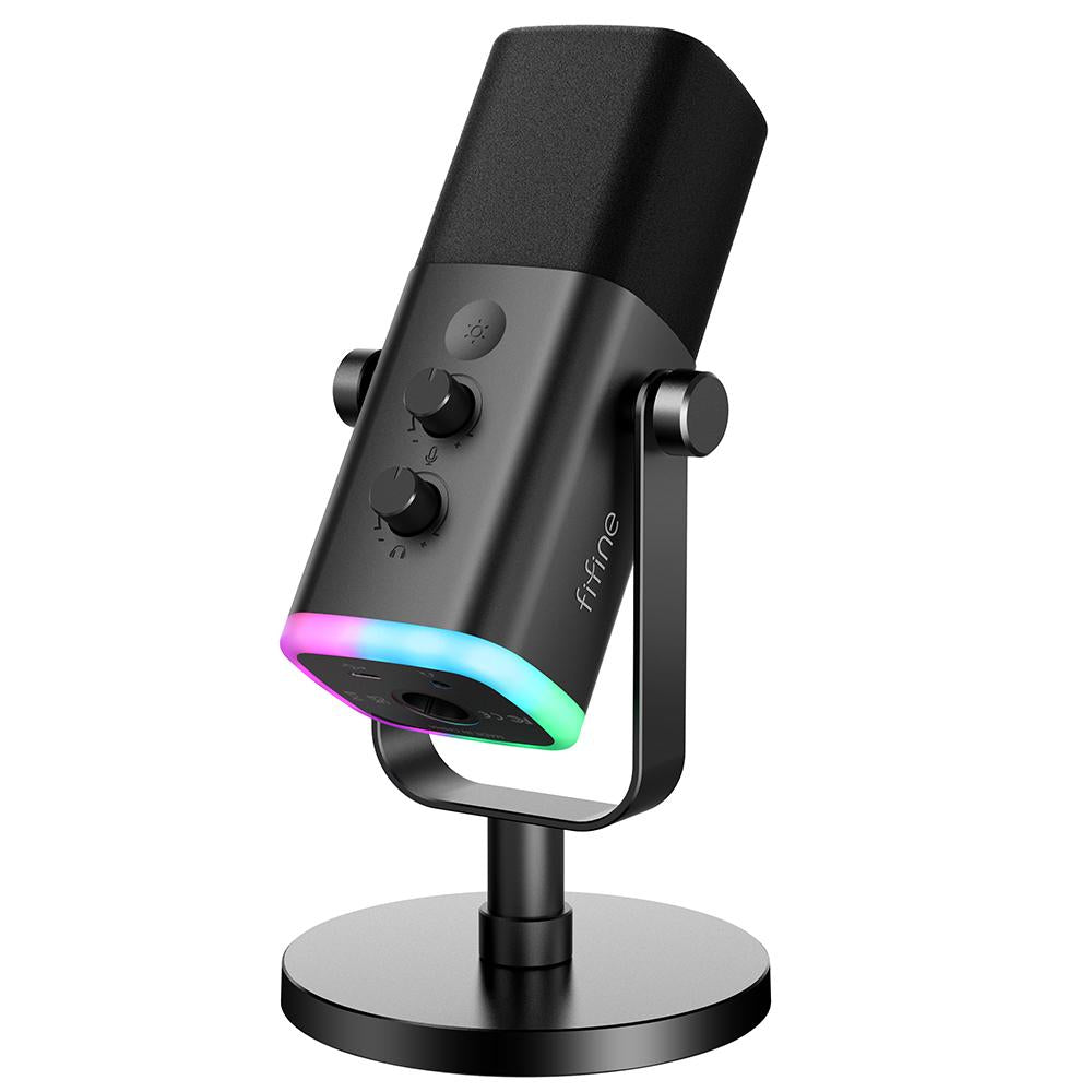 USB/XLR Dynamic Microphone with Touch Mute Button,Headphone jack-CE01053-Veeddydropshipping