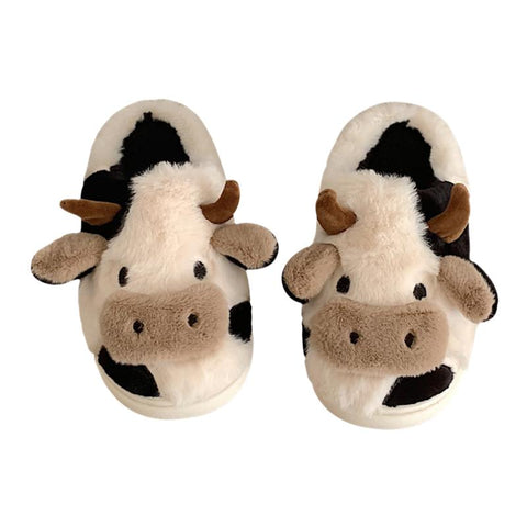 Furry Slippers Men 2023 Winter Plush Platform Slides Indoor-BS01149-Veeddydropshipping