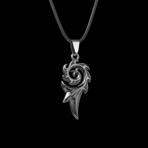 Stainless Steel Leather Chain Pendant Necklace Charm Necklace Jewelry -JW00258-Veeddydropshipping