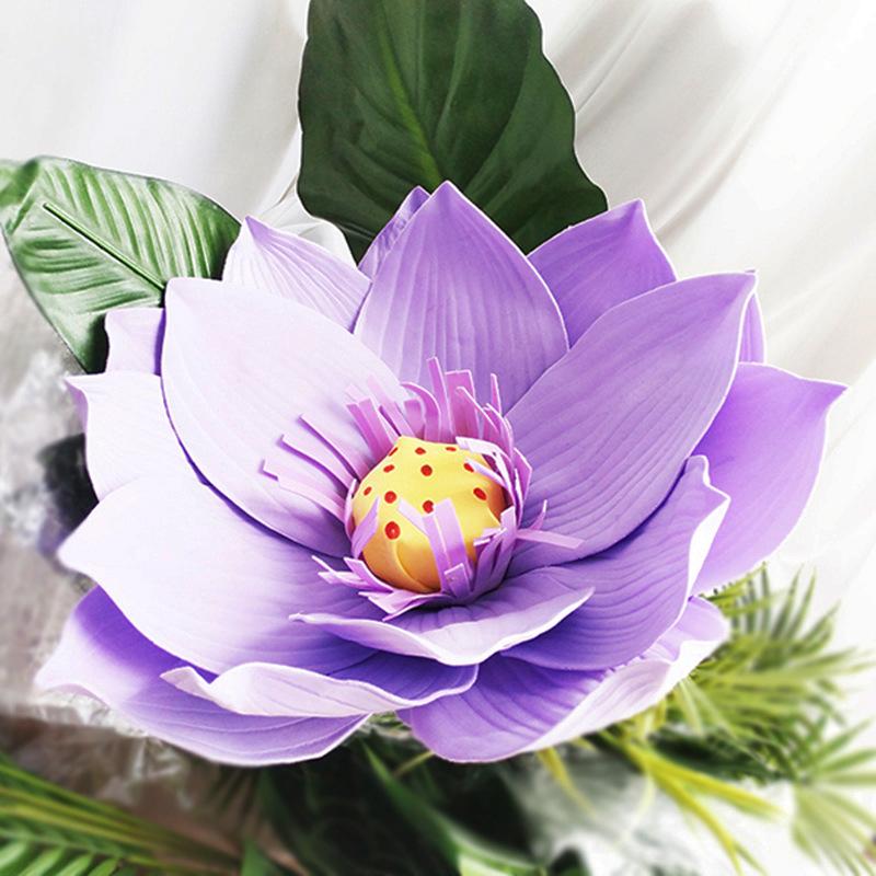 Giant Foam Flowers Large Lotus Head Diy-HA00765-Veeddydropshipping