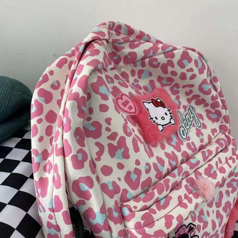 Hellokitty School Bag High School Student Kitty Cat School Bag-TB00078-Veeddydropshipping