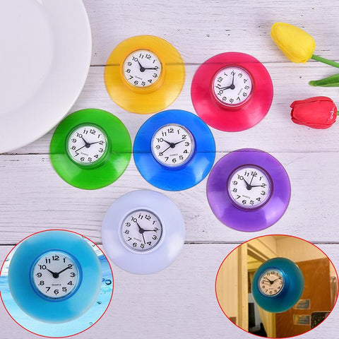 Bathroom Kitchen Waterproof Sucker Clock Shower-HA01027-Veeddydropshipping
