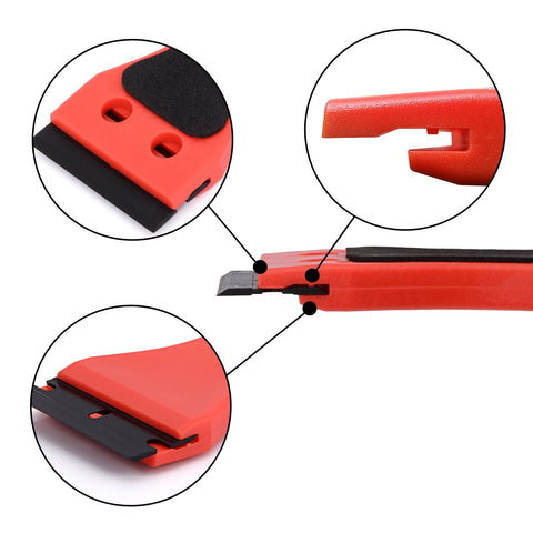 FOSHIO Carbon Fiber Car Wrap Sticker Remover Razor Scraper Cleaning-AM00508-Veeddydropshipping