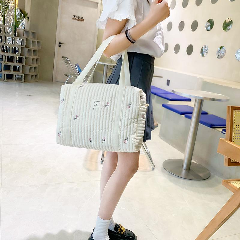Zipper Embroidery Quilted Baby Diaper Bag Organizer Maternity Bag-TB00198-Veeddydropshipping