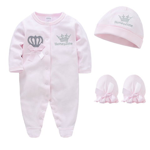 Newborn Baby Boys Romper Royal Crown Prince 100% Cotton Clothing-Veeddydropshipping-7