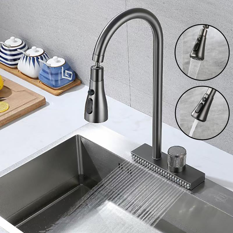 Waterfall Sink Kitchen Faucet Single Hole-TI00629-Veeddydropshipping