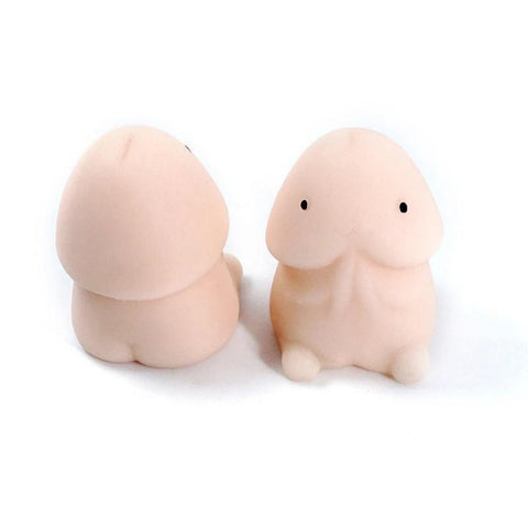 2PCS Funny Penis Shape Slow Rebound PU Decompression Toy Slow-TB01506-Veeddydropshipping