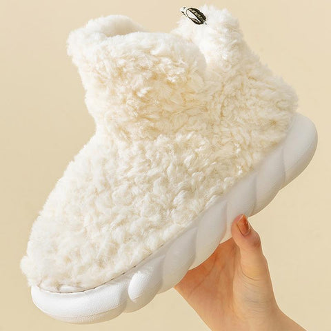Warm Fur High Top 4CM Thick EVA Short Boots-BS01227-Veeddydropshipping