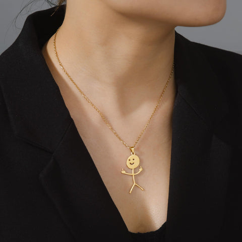 Stainless Steel Hip Hop Pendant Necklaces for Women -JW01269-Veeddydropshipping