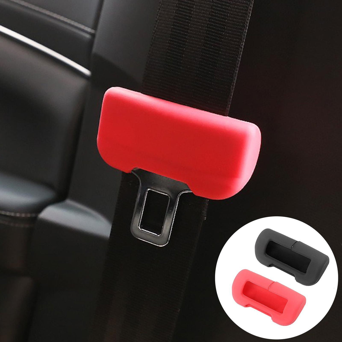 Protective Cover Silicone Collision Avoidance Red Black Car-AM01489-Veeddydropshipping