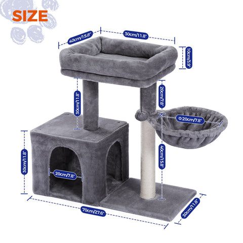 Cat Tree Small Cat Tower Cat Condo-HA01421-Veeddydropshipping