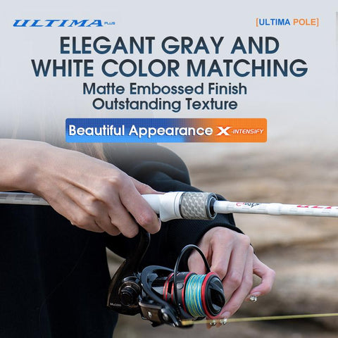 High Tonnage Cross Carbon Cloth 1.98m 2.13m ML&amp;M White Baitcasting Ultralight Fishing-OS00416-Veeddydropshipping