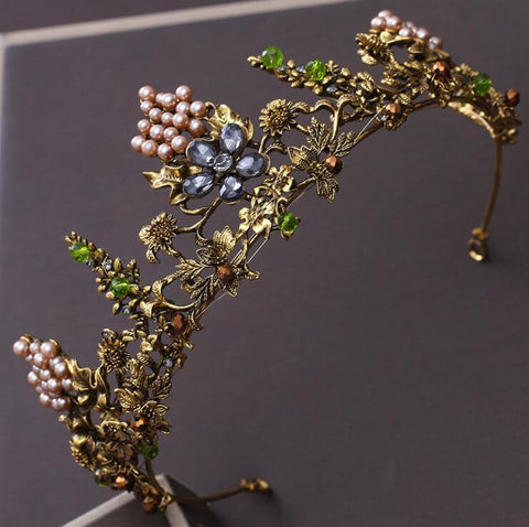 Tiaras Rhinestone Queen Crowns Wedding Hair Accessories -JW00545-Veeddydropshipping