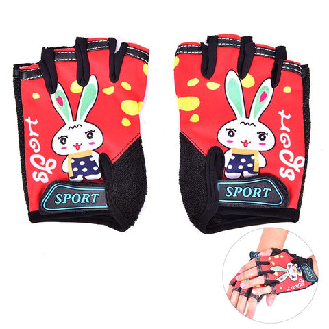 1Pair Children Cycling Gloves Half Finger Skate Child Mountain Bike Bicycle Gloves -OS01035-Veeddydropshipping