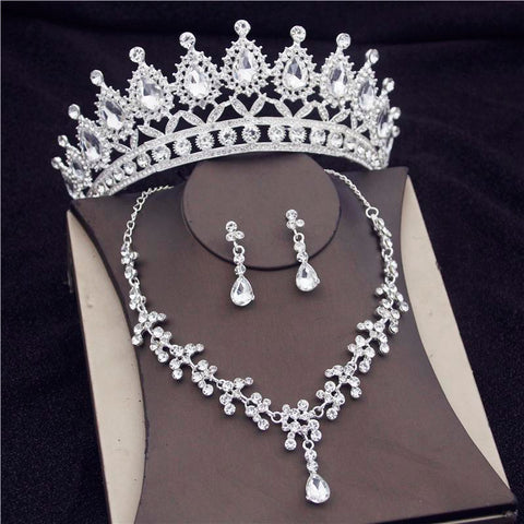 Fashion Bridal Jewelry Sets Bride Tiara Crown  for Women  -JW00366-Veeddydropshipping