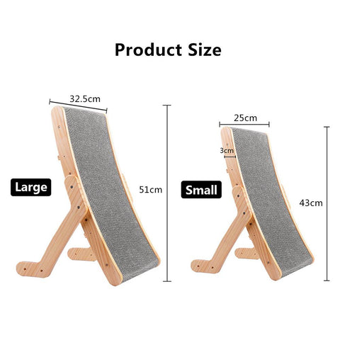 Wooden Cat Scratcher Scraper Detachable Lounge Bed-HA01411-Veeddydropshipping