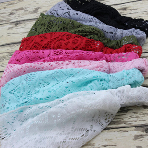 Women Hair Lace Wrap headband Scarf-WF01105-Veeddydropshipping