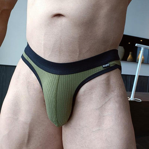 Bulge Pouch Briefs Mens Mid Waist Breathable Soft-MF01512-Veeddydropshipping