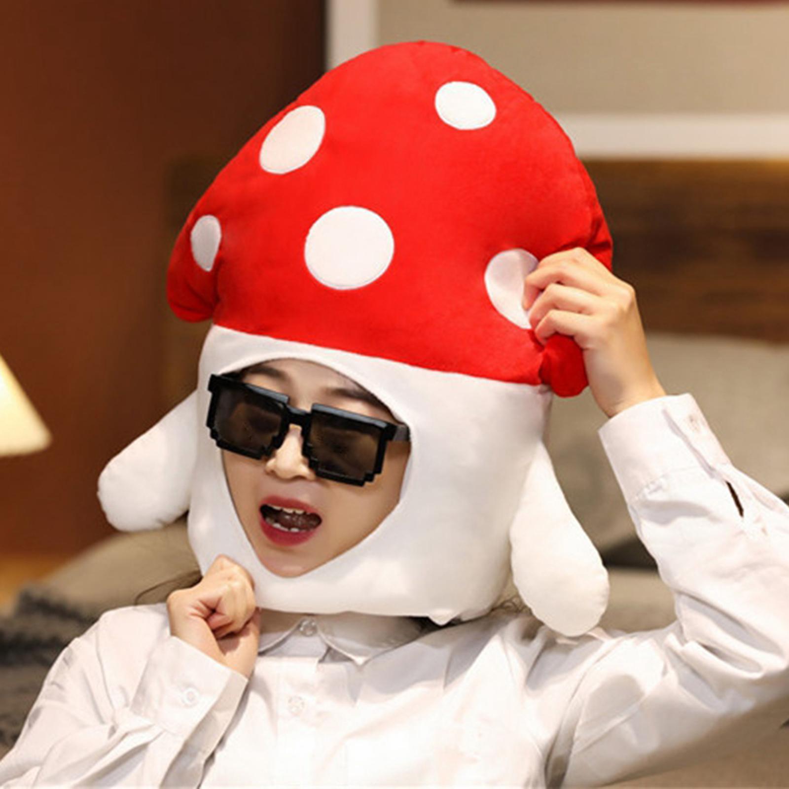 Novelty Costume Headgear Cosplay Headband Beanie Winter Hat Mushroom-Veeddydropshipping-8