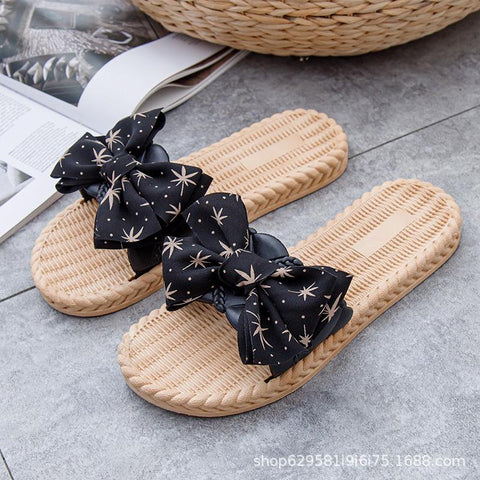 Ladies Outerwear Pvc Flat Bottom Slippers Sandals Women Fashion-BS01254-Veeddydropshipping