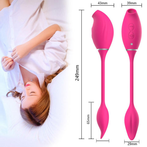 15 Mode Clitoral Sucking Vibrator Vagina Vibrating Egg 2 in 1 G Spot Clitoris -BH01268-Veeddydropshipping