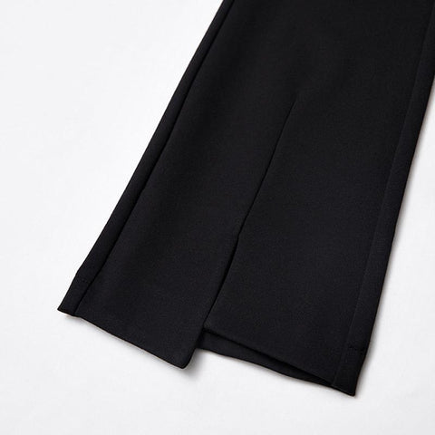 Women Elasticity Bell Bottom Pants High Waist Flare Pants-WF00485-Veeddydropshipping