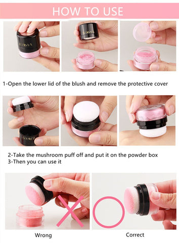 Soft Face Blusher Powder Cheek Rouge Nourishing-BH00685-Veeddydropshipping