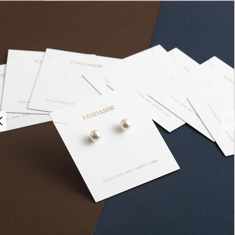 Custom Logo Necklace Paper Card 100 Earring Jewelry Packaging Display -JW01721-Veeddydropshipping