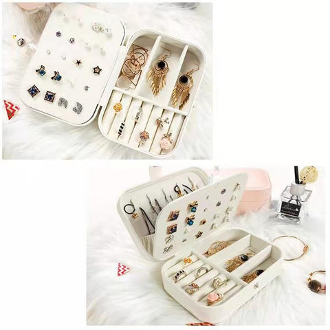 Zipper Travel Trinket Simple Portable Palm Jewelry Box-JW01697-Veeddydropshipping