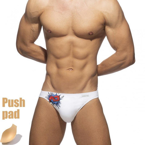 Push Pad swimwear Men Printing Bathing Suit Swimming Briefs Low Waist Swimsuit Summer -OS00064-Veeddydropshipping
