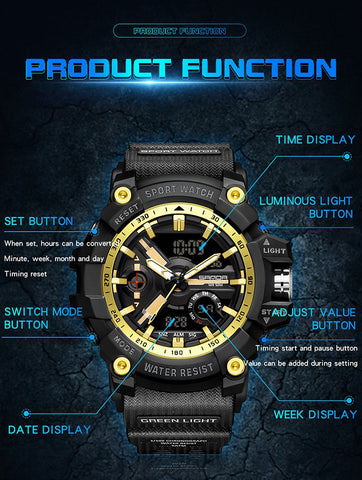 Sports Digital Watches Men Display Watches Quartz Waterproof-JW00817-Veeddydropshipping