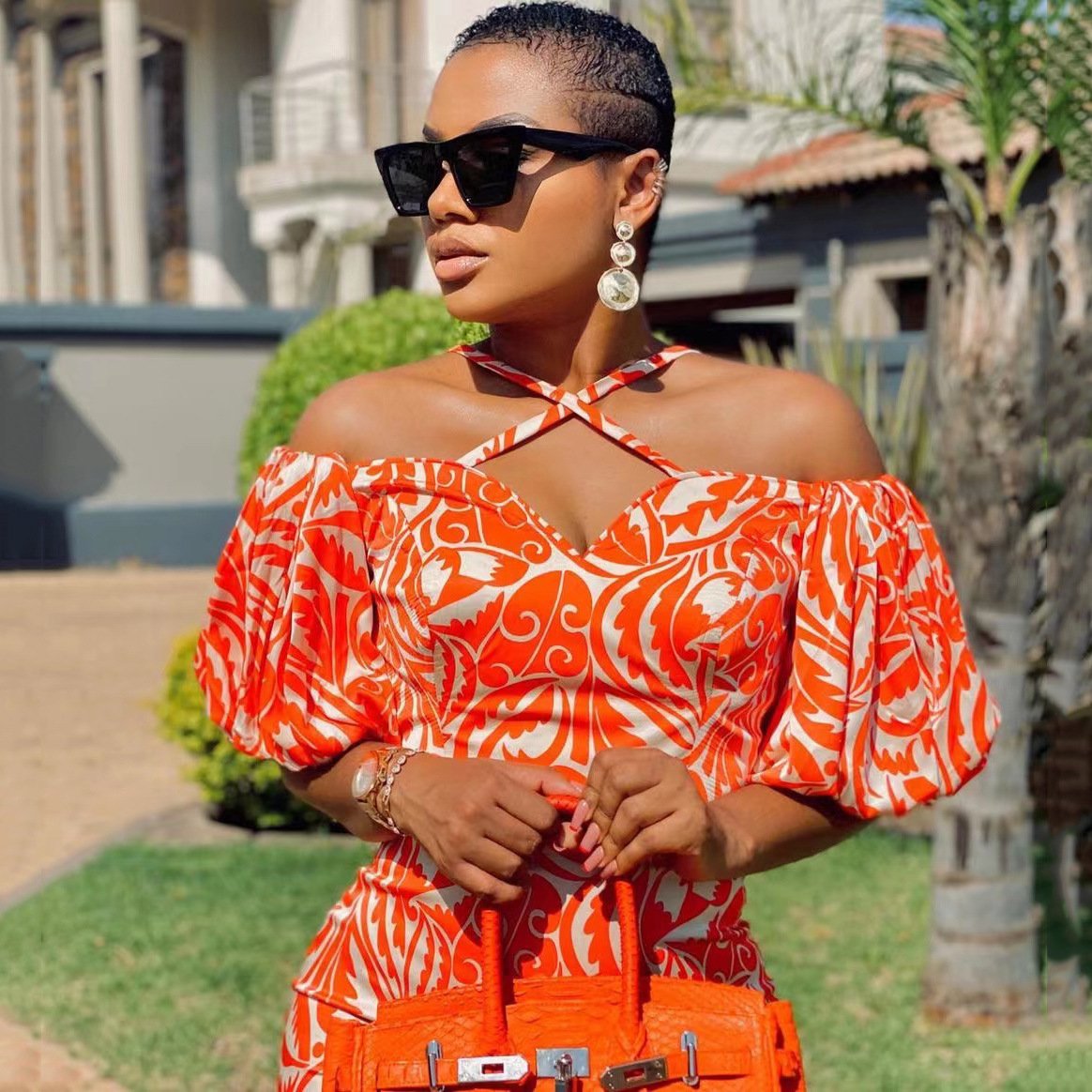 African Women Elegant Dashiki Maxi Dress-Veeddydropshipping
