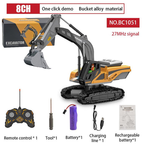 Rc Excavator Children Toys Radio Remote Control Engineering Car-AM00656-Veeddydropshipping