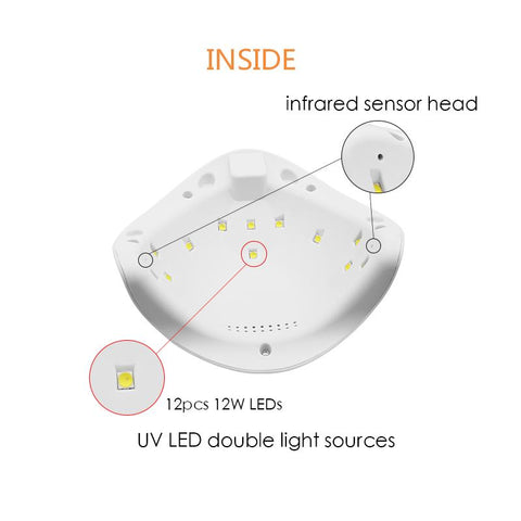 Lamp Nail Dryer For Curing Gel Polish For Manicure-BH01103-Veeddydropshipping