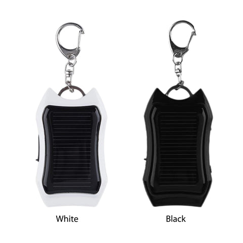 1000mAh Solar Power Bank LED Flashlight Portable Outdoor Multifunctioal Lamp Keychain-PA00474-Veeddydropshipping