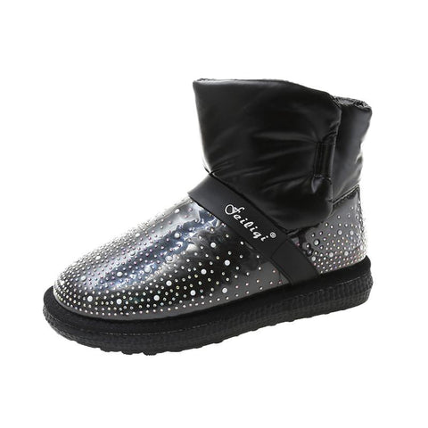 Warm Female Plush Non-Slip Waterproof Platform Short-BS00997-Veeddydropshipping