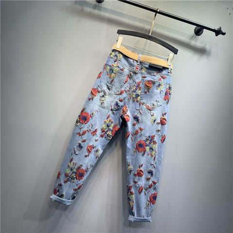 Woman High-Waist Loose-Fit Pants-WF00527-Veeddydropshipping