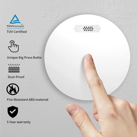 Smoke Detector Sensor Alarm Alert Device-CO00636-Veeddydropshipping