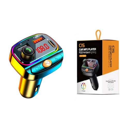 Car Bluetooth 5.0 Charger FM Transmitter Handsfree-PA01175-Veeddydropshipping