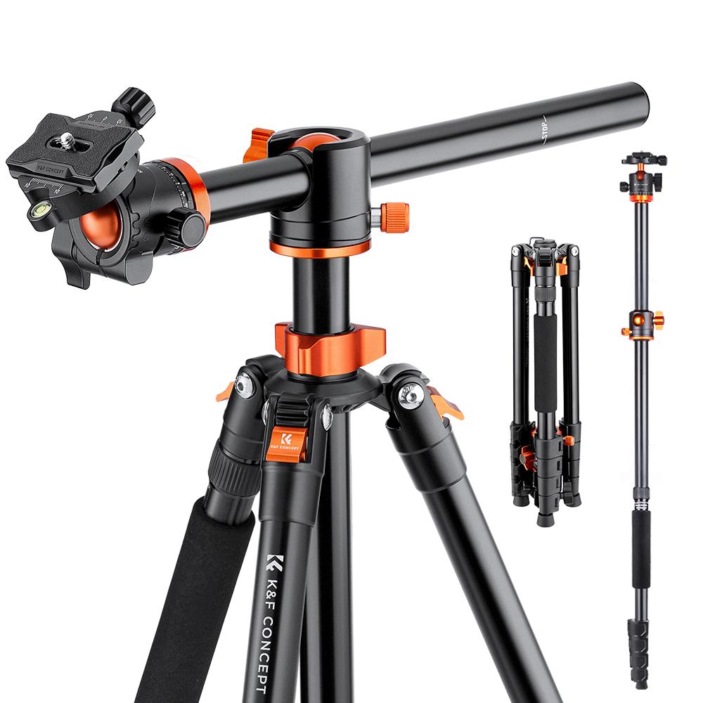 Concept 73 Inch/186cm Aluminium Camera Tripod with Transverse Center Column -CE00289-Veeddydropshipping