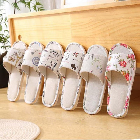 Autumn Home Slippers Casual Floral Indoor Soft Slippers-BS01097-Veeddydropshipping